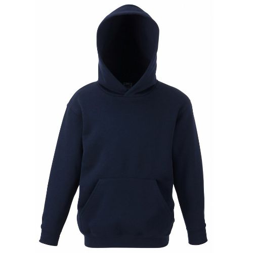 Fruit Of The Loom Kids Classic Hooded Sweatshirt Deep Navy